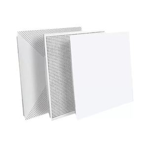 Tùy chỉnh 600*600 đục nhôm Trần tấm hiện đại chống cháy không thấm nước thoáng khí khoen <span class=keywords><strong>micro</strong></span>-lỗ chân lông thiết kế bị đình chỉ - Product Image 2