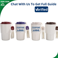 Mug à café personnalisé avec logo, gobelet isotherme en acier inoxydable avec sangle, gravure laser, thermos blanc, cadeau
