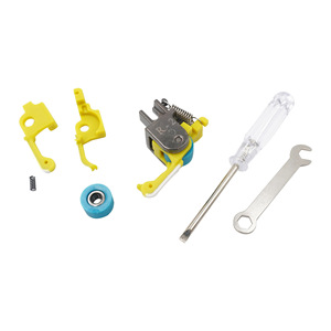 Prensatelas de rodillo alto y bajo de Teflón universal para máquinas de coser de cama plana, piezas de procesamiento de prendas lisas, resistentes al desgaste y de plástico. - Product Image 1
