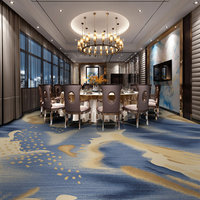 Tapis à poils hauts pour hôtels 5 étoiles Salles de banquets Salons Tapis imprimé mur à mur pour hôtel