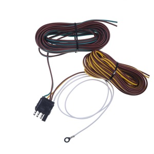 Up1451 4 Pin Trailer <b>Plug</b> 25 Ft American Style Wiring Harness For Replace Repair Truck <b>Light</b> Systems - Product Image 2