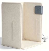 Prix d'usine Radiateur à panneaux pliable pour utilisation sous le bureau, chauffage d'appoint 4 faces, chauffe-jambes électrique portable pour salle de bain