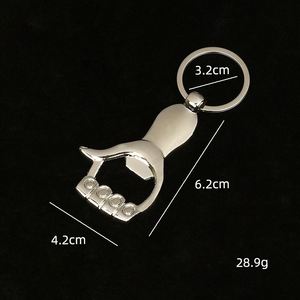 Porte-clés décapsuleur personnalisé en alliage de zinc pour homme, design créatif, cadeau publicitaire - Product Image 4