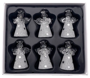 Commercio all'ingrosso di Vetro del Mestiere Della Decorazione di <span class=keywords><strong>Natale</strong></span> Albero Di <span class=keywords><strong>Natale</strong></span> Decorazione Appesa Angelo - Product Image 3
