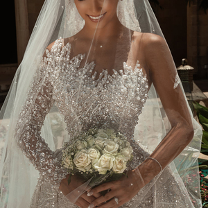 S0993N Nouvelle robe <span class=keywords><strong>de</strong></span> <span class=keywords><strong>mariée</strong></span> <span class=keywords><strong>de</strong></span> <span class=keywords><strong>luxe</strong></span> à traîne longue détachable, haute couture, sans bretelles, <span class=keywords><strong>de</strong></span> haute qualité, faite à la main - Product Image 3