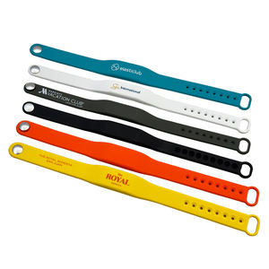 Bracelet RFID en silicone personnalisable 125 kHz 13,56 MHz, taille 20*284 mm, logo gravé au laser, lecteur NFC pour événements, promotionnel - Product Image 1