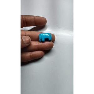 หินควอตซ์สีฟ้าเทอร์ควอยซ์รูปช้างแกะสลัก ขนาด 16x22 มม. หินควอตซ์เทอร์ควอยซ์สีฟ้า รูปช้างแกะสลักแบบเม็ดเดี่ยว - Product Image 4