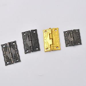 Charnières en alliage de zinc de style chinois, finition bronze antique, charnière de meuble à montage en surface, durable pour boîte en bois, emballage cadeau - Product Image 3
