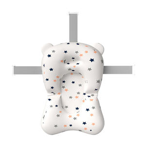 Coussin de bain pour bébé Tapis de <span class=keywords><strong>baignoire</strong></span> souple Coussin de bain antidérapant réglable Coussin de bain flottant confortable pour la peau de bébé 0-12 <span class=keywords><strong>mois</strong></span> - Product Image 1