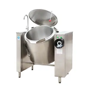 Factory Price Jacketed Kettle Soup Tilting Boiling Pan With Gas Syrup Making Machine