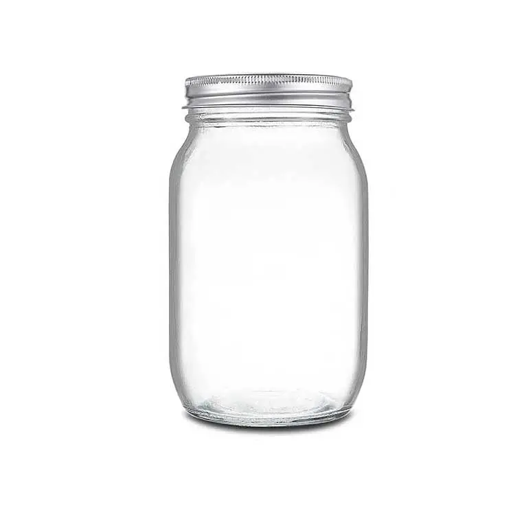 Metselaar Pot 4Oz 8Oz 12Oz 16Oz Luchtdichte Container Voor Het Beitsen Van Conserven Gewatteerde Brede Mond Glazen Metselaar Inblikken Potten Met Deksel