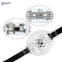 Cadena de Luces LED RGB de 25 mm y 35 mm, 360 Grados, UCS1903 WS2811 GS8208 IP67, Cadena de Bolas de Píxeles para Decoración de Escenarios y Eventos