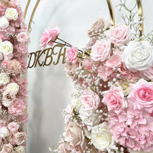 ของตกแต่งพื้นหลังซุ้มแต่งงานเทียมที่มีสีสันโรแมนติก - Product Image 4