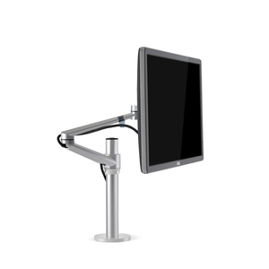 Soporte de Escritorio para <span class=keywords><strong>Monitor</strong></span> Individual de Aluminio y ABS Personalizado, Soporte de Brazo Único con Movimiento Completo para Monitores <span class=keywords><strong>LCD</strong></span> de 17-32 Pulgadas, 75x75 mm/100x100 mm - Product Image 1