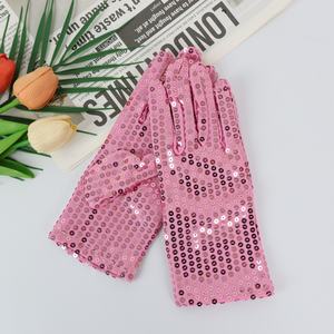 Gants en maille à paillettes argentées pour adultes et enfants, mitaines de danse pour accessoires de costume de fête, multifonctionnels - Product Image 3