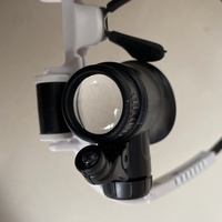 8X 15X 23X with 2 Led Lights Clock Repairment Binocular Glasses Adjustable Headband Magnifying Glass 9892H-1