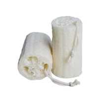 Pouf de luffa naturel de 4 pouces pour douche, éponge luffa pour le corps, éponges luffa biologiques écologiques