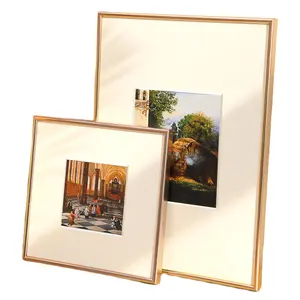 Picture frame Grand Cadre 8x8 inch photo frames Aluminum Profiles A4 A5 baby footprints foot print picture frame