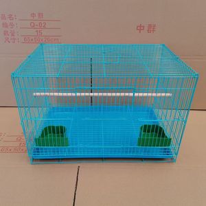 Grande cage à oiseaux pliable en fil <span class=keywords><strong>de</strong></span> fer avec bac à eau, cage en métal pour perroquets et petits oiseaux, plateau en fer pour <span class=keywords><strong>l</strong></span>'élevage, plateau en plastique, palette - Product Image 4