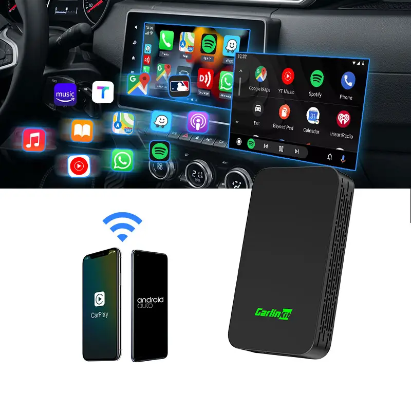 새로운 Carplay USB 유선 어댑터 동글 스트리밍 아이 박스 2Air Carlinkit 자동차 놀이 안드로이드 아우디 Q3 Q5 A4 기아 애플 앱