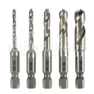 12Pc Imperial High Speed Steel Hex Shank <b>Drill</b> <b>Bits</b> 3/32 To 3/8 Inch For Woodworking Bright Finish Spiral Point - Product Image 3