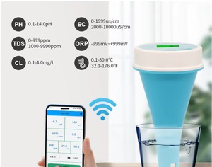Testeur d'eau de <span class=keywords><strong>piscine</strong></span> numérique intelligent avec application, moniteur de <span class=keywords><strong>piscine</strong></span> intelligent avec application, mesureur de <span class=keywords><strong>PH</strong></span>/TDS/EC/<span class=keywords><strong>Sel</strong></span>/ORP/CL/TEMP 6 en 1, mesureur de chlore résiduel - Product Image 4