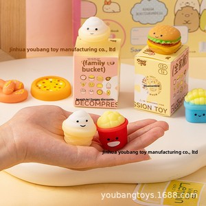 Qianqu Family Bucket Blind <span class=keywords><strong>Box</strong></span> Squeeze-and-Pop <span class=keywords><strong>Burger</strong></span> Pizza Gelato; Palline Antistress in Plastica per Bambini, Giocattolo Decompressione 14+ - Product Image 4