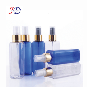 Tùy chỉnh 250ml 450ml 650ml nhựa màu xanh lá cây Chai <span class=keywords><strong>PET</strong></span> vuông dầu gội rỗng Lotion bơm chai mỹ phẩm bao bì - Product Image 6