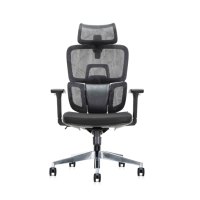 Conception de taille confortable Chaise multifonctionnelle dossier jusqu'à 137 degrés d'inclinaison Angle et mécanisme de fil réunion chaise de bureau en maille