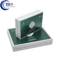 Caja de Regalo Creativa Vintage con Tapa Verde, Caja Rígida con Logotipo Personalizado para Frascos, Botellas, Perfumes, Productos de Cuidado de la Piel y Cosméticos