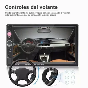 Radio <span class=keywords><strong>con</strong></span> pantalla táctil para coche de 7 pulgadas MP5 reproductor Multimedia USB Bluetooth Mirror Link autorradio Universal - Product Image 4