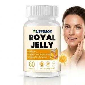 Ausreson OEM Capsules de <span class=keywords><strong>Gelée</strong></span> <span class=keywords><strong>Royale</strong></span> Pure et Fraîche à l'Extrait de Pollen d'Abeille – Avantages pour l'Immunité et le Soin de la Peau – Capsules de <span class=keywords><strong>Gelée</strong></span> <span class=keywords><strong>Royale</strong></span> Biologique - Product Image 1