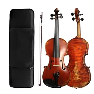 Violino 4/4 Copia Stradivari 1716 Realizzato a Mano con Ponticello Aubert, Arco in Pernambuco, Tono Risonante e Chiaro, con Custodia - Product Image 1