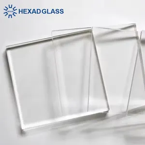 Vidro de flutuação de baixo ferro ultra claro grau de isolamento de laminação temperável ultra transparente 1 mm-19 mm