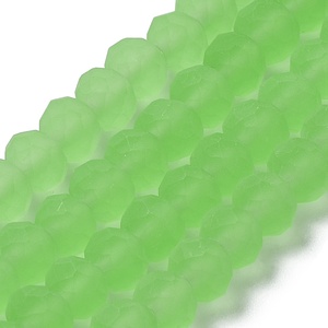 PandaHall - Cuentas de Vidrio Facetadas Esmeriladas en Forma de Rondelle, 10 Hilos, 2 mm, 3 mm, 4 mm, 6 mm, 8 mm, 10 mm - Product Image 4