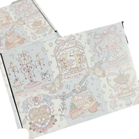 Boîte en carton personnalisée avec imprimé lapin kawaii, nœud pastel, gâteau, écologique, recyclable, pliable, en carton ondulé, emballage cadeau pour expédition