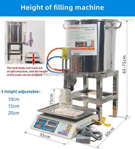 Machine de remplissage semi-automatique pour liquides visqueux comme le miel, distributeur de liquides épais - Product Image 6