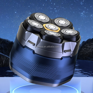 Fanke personnalisé FK-8750 flottant rasoir électrique rotatif batterie forte étanche corps rasoir LED affichage pour hommes chauves USB - Product Image 3