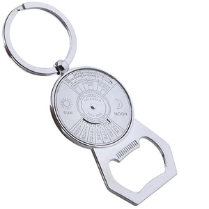 <strong>Custom</strong> <strong>Key</strong> Rings 50 Years Perpetual Calendar Keychain <strong>Custom</strong> Metal <strong>Key</strong> Chain Bottle Opener Keychain - Product Image 2