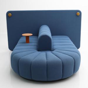 Divano Modulare Curvo in Tessuto di Alta Qualità JINYU per Ufficio, Area d'Attesa, Sala Riunioni, Reception e Ospiti in Hotel - Product Image 3