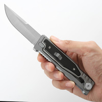 Couteau pliant tactique populaire en acier inoxydable 5CR13, manche G10 incrusté d'aluminium, couteau de poche EDC pour le camping, la chasse et la survie