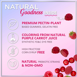 Suplementos Veganos de Marca Privada OEM ODM, Gomitas Probióticas <span class=keywords><strong>para</strong></span> Mujeres, Gomitas Probióticas de Arándano <span class=keywords><strong>para</strong></span> Mujeres - Product Image 6