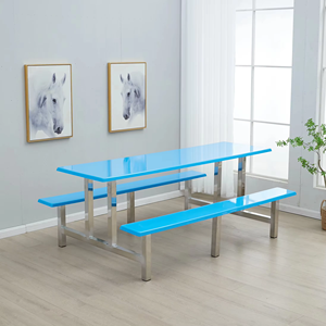 Nuevo diseño Multifuncional Impermeable Mesa de comedor industrial Mercado Área de alimentos Guía de instalación gratuita - Product Image 2