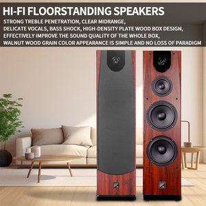 High-End Tower <strong>Speaker</strong> Home Theater System Professional Karaoke KTV Dual 8-inch Wooden Woofer Stereo System for Home