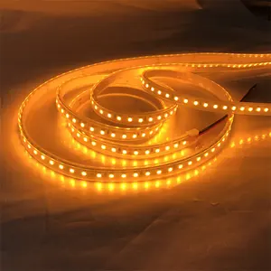 LED şerit 5050 amber beyaz + sıcak beyaz 60LEDs/m 5M 12V LED şeritler ışıkları renk sıcaklığı ayarlanabilir CWW şerit ışık