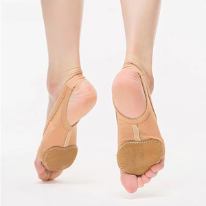 Chaussures de danse à semelle souple pour la danse moderne et la danse du ventre, chaussures à bout ouvert et demi-semelle pour la protection des pieds <span class=keywords><strong>nus</strong></span> - Product Image 2