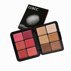 Palette de crèmes essentielles pour le visage aux minéraux cutanés Peptide HD |   Kit de fard à joues et correcteur 2-en-1, 12 couleurs, résistant à l'eau - Product Image 3