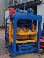 Machine de fabrication de béton ciment creux QT4-25 automatique un moule gratuit prix usine vendre au Ghana Kenya Ouganda Afrique