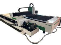 Machine de découpe laser à fibre CNC 3015 pour tôles et tubes 6000W, commande Cypcut, refroidissement par eau, Hiwin