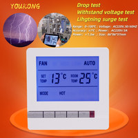 Interruptor de temperatura de YK-600 controlado por termostato DE AIRE ACONDICIONADO central, ajuste y control de la temperatura del aire acondicionado